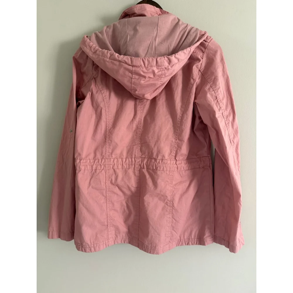 Snobbish Collection Pink Utility Jacket Women’s Medium | Hooded Anorak Coat NWT - Picture 2 of 5